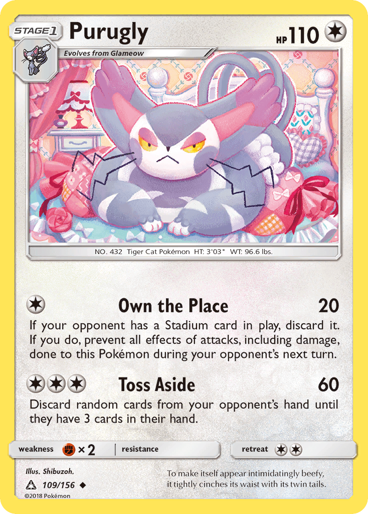 Purugly, kortbilde fra pokemontcg.io