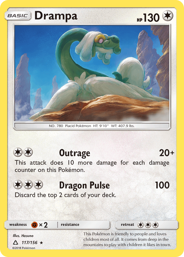 Drampa, kortbilde fra pokemontcg.io