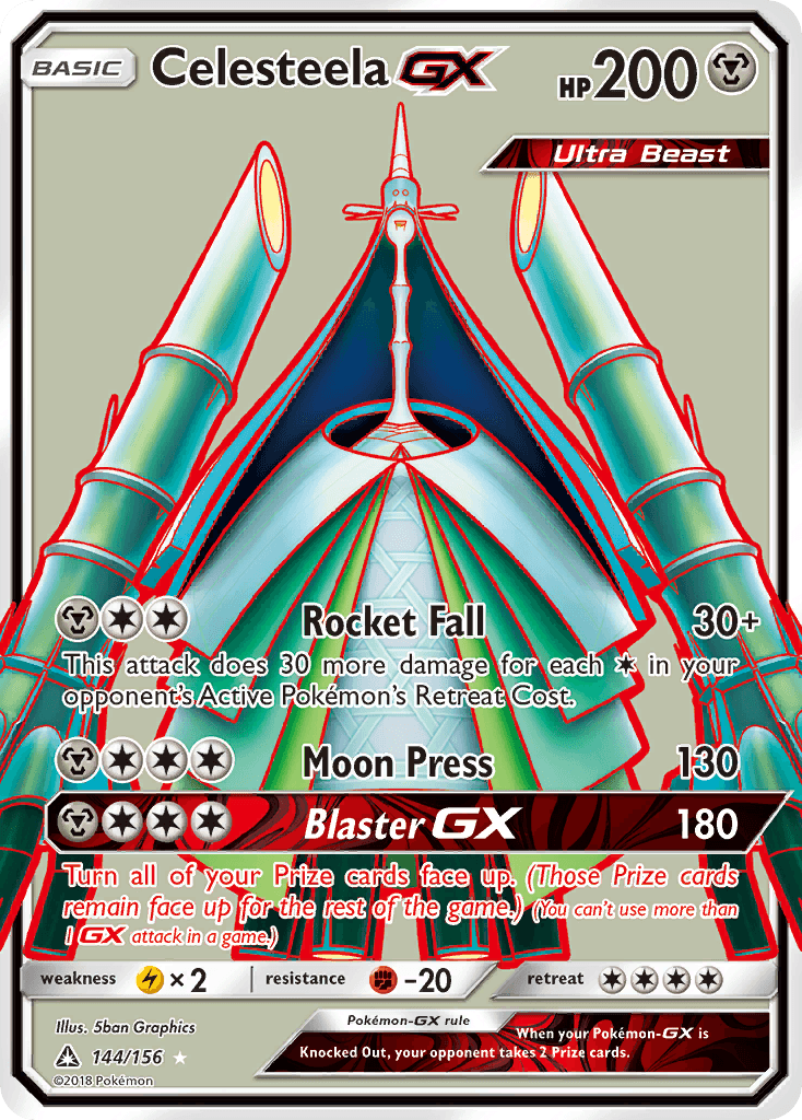 Celesteela-GX, kortbilde fra pokemontcg.io