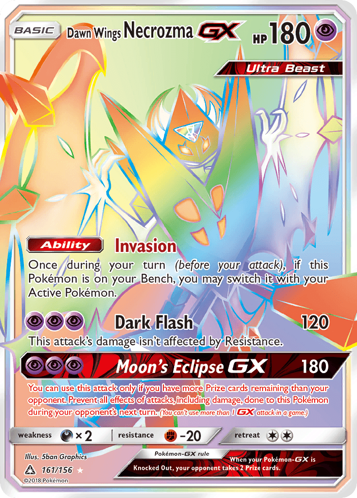 Dawn Wings Necrozma-GX, kortbilde fra pokemontcg.io