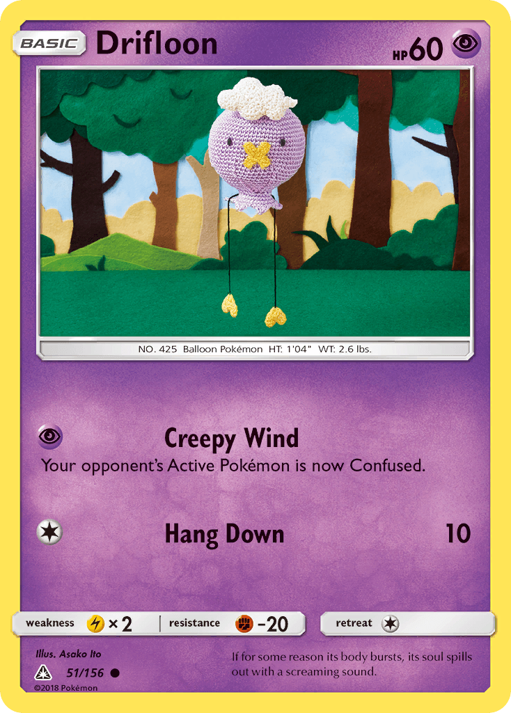 Drifloon, kortbilde fra pokemontcg.io