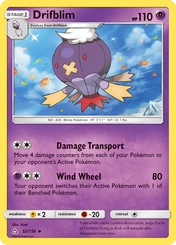 Drifblim, kortbilde fra pokemontcg.io