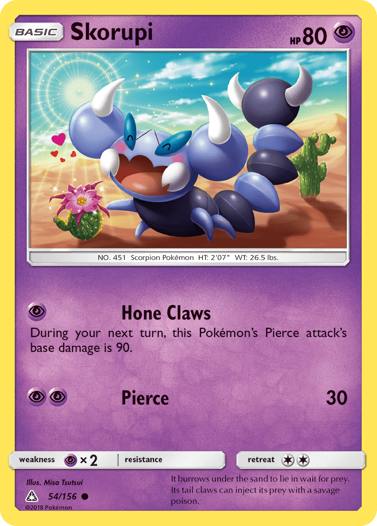 Skorupi, kortbilde fra pokemontcg.io