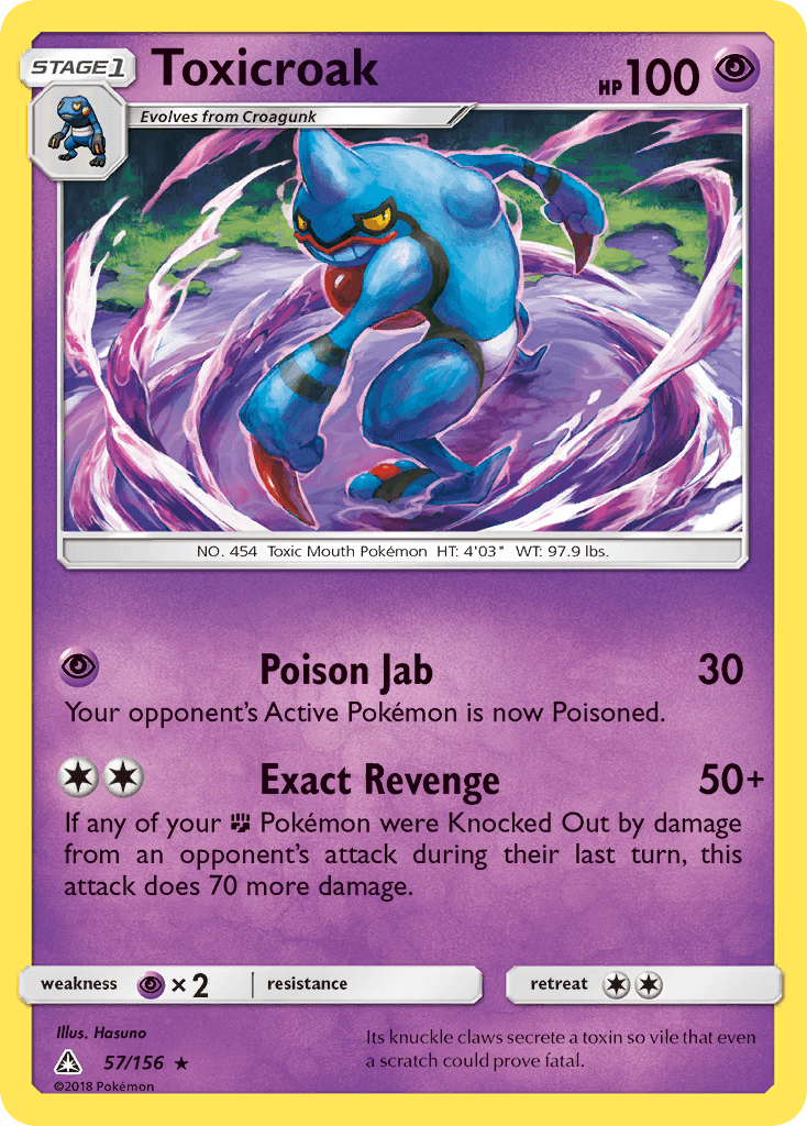 Toxicroak, kortbilde fra pokemontcg.io