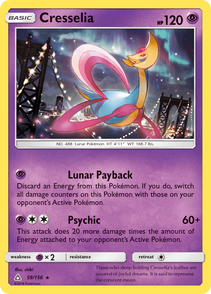 Cresselia, kortbilde fra pokemontcg.io