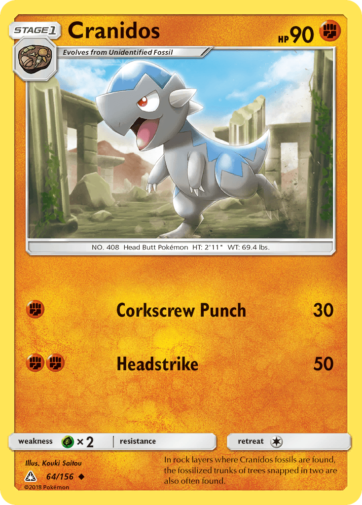 Cranidos, kortbilde fra pokemontcg.io