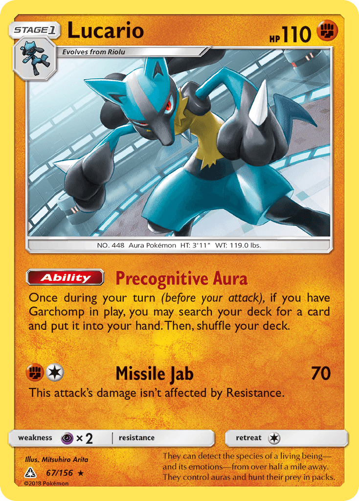 Lucario, kortbilde fra pokemontcg.io