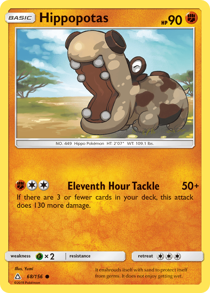 Hippopotas, kortbilde fra pokemontcg.io