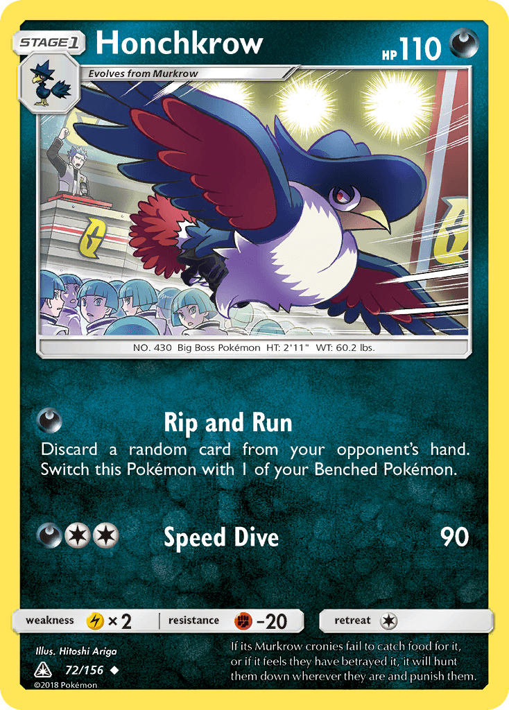 Honchkrow, kortbilde fra pokemontcg.io
