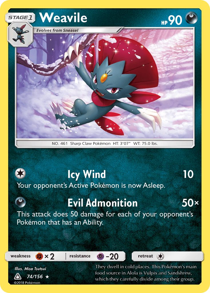 Weavile, kortbilde fra pokemontcg.io