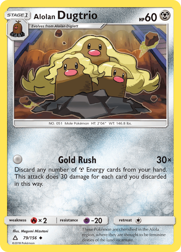 Alolan Dugtrio, kortbilde fra pokemontcg.io