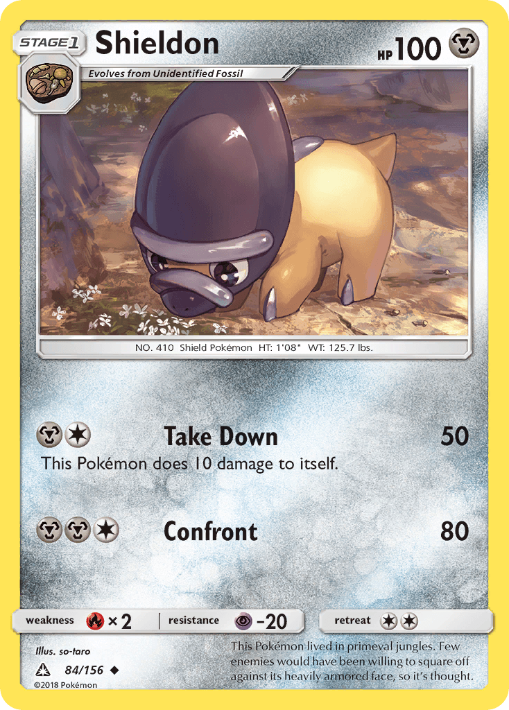 Shieldon, kortbilde fra pokemontcg.io