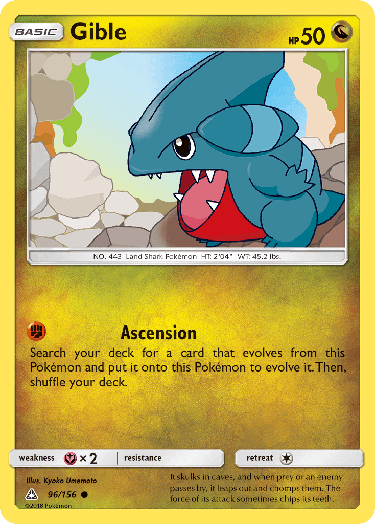Gible, kortbilde fra pokemontcg.io
