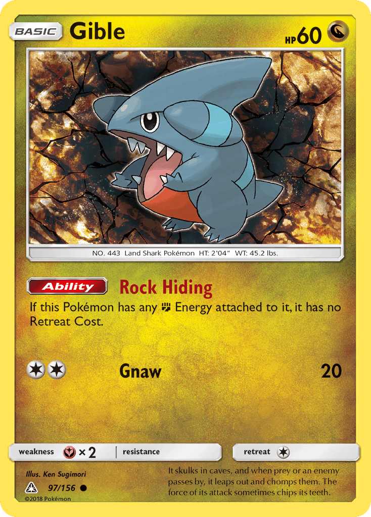 Gible, kortbilde fra pokemontcg.io