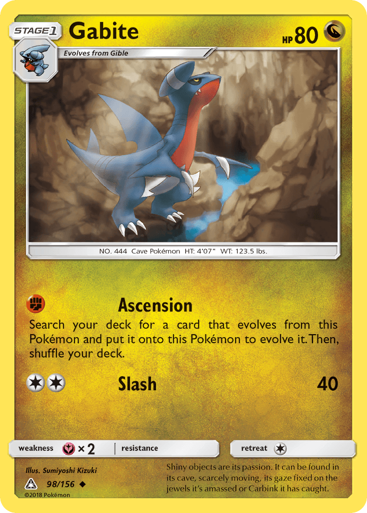 Gabite, kortbilde fra pokemontcg.io