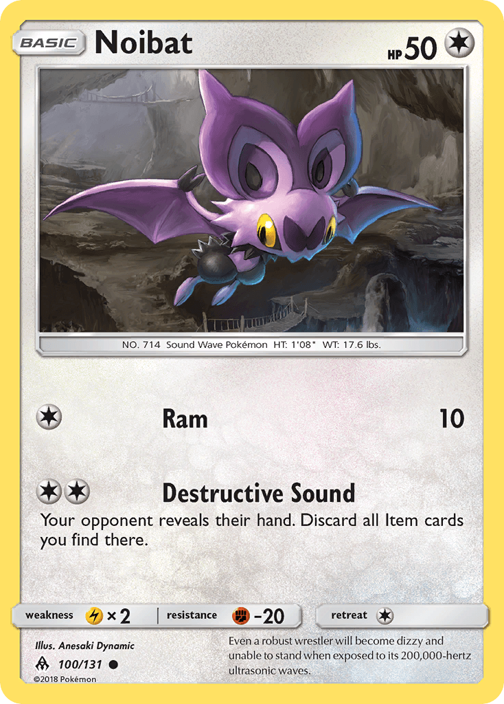 Noibat, kortbilde fra pokemontcg.io