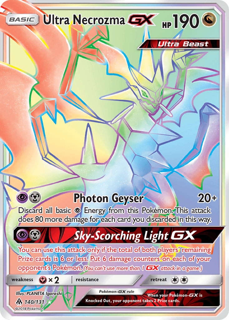 Ultra Necrozma-GX, kortbilde fra pokemontcg.io