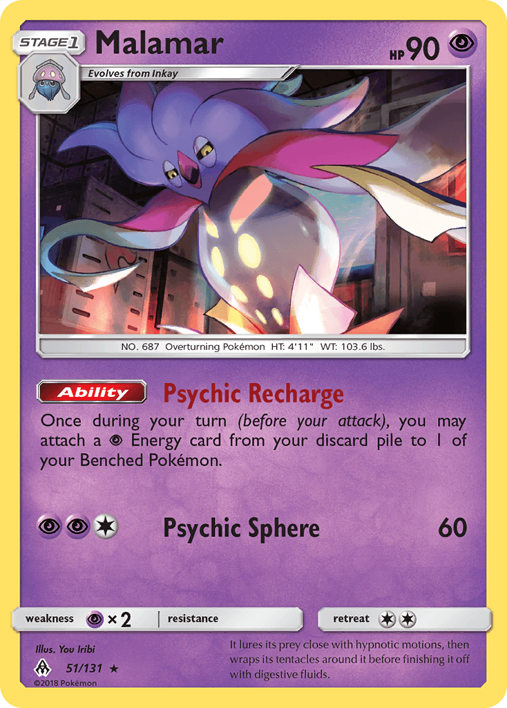 Malamar, kortbilde fra pokemontcg.io
