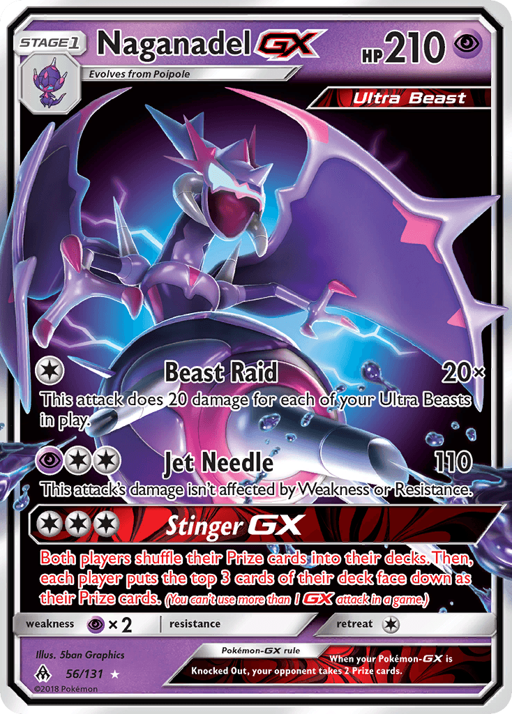 Naganadel-GX, kortbilde fra pokemontcg.io