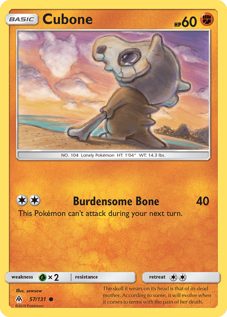 Cubone, kortbilde fra pokemontcg.io
