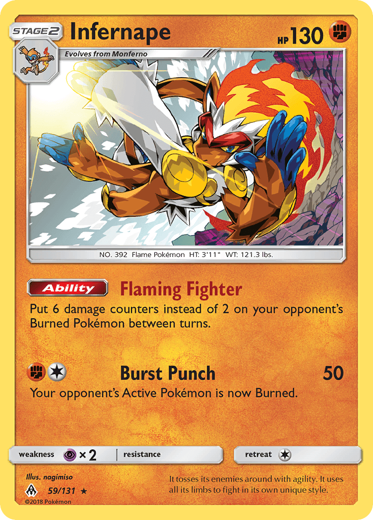 Infernape, kortbilde fra pokemontcg.io