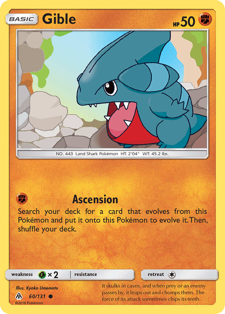 Gible, kortbilde fra pokemontcg.io