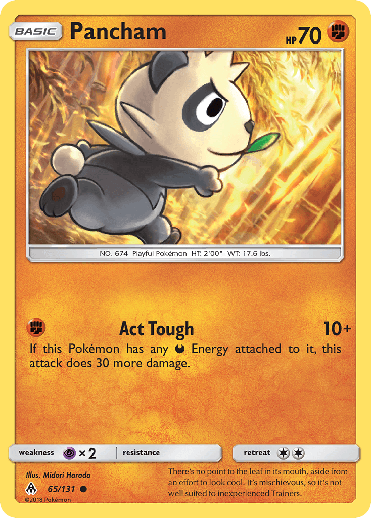 Pancham, kortbilde fra pokemontcg.io