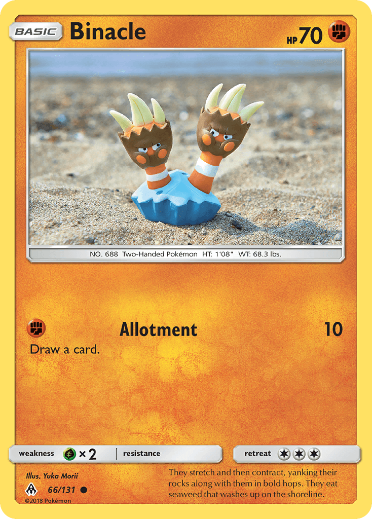 Binacle, kortbilde fra pokemontcg.io