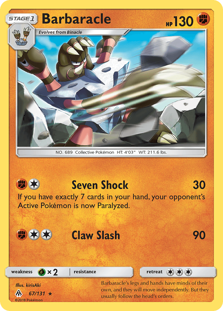 Barbaracle, kortbilde fra pokemontcg.io