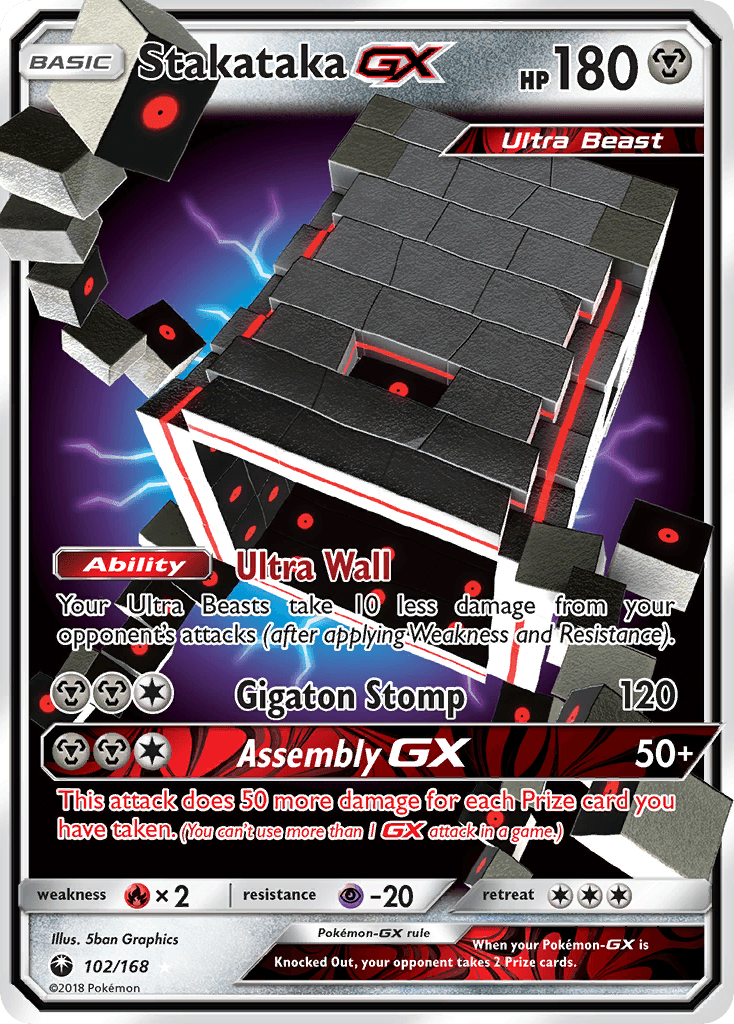 Stakataka-GX, kortbilde fra pokemontcg.io
