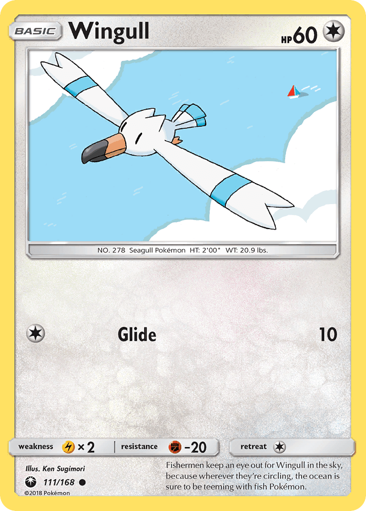 Wingull, kortbilde fra pokemontcg.io