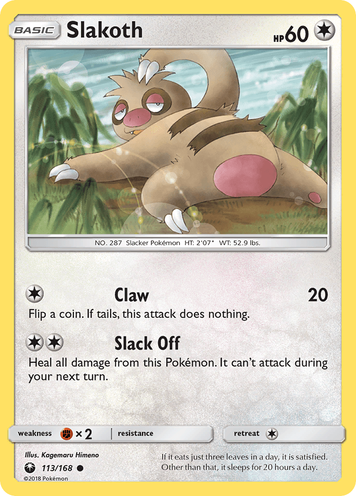 Slakoth, kortbilde fra pokemontcg.io