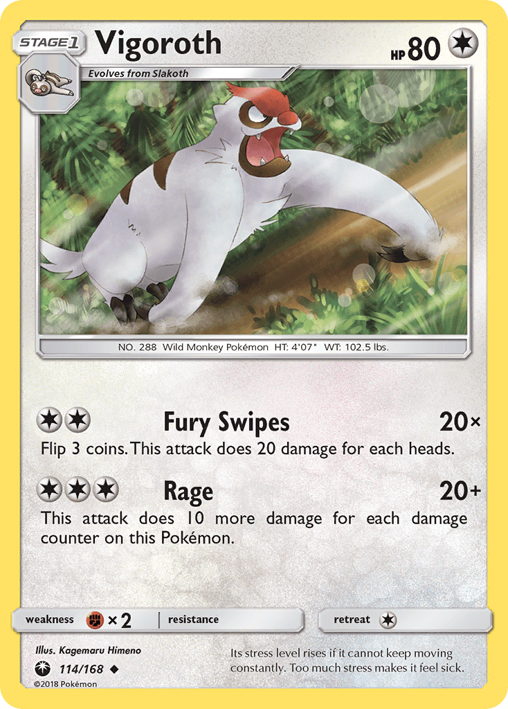 Vigoroth, kortbilde fra pokemontcg.io