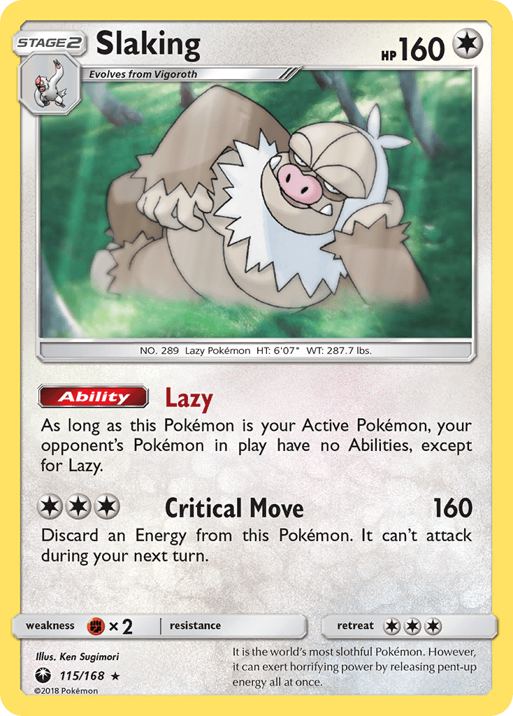 Slaking, kortbilde fra pokemontcg.io