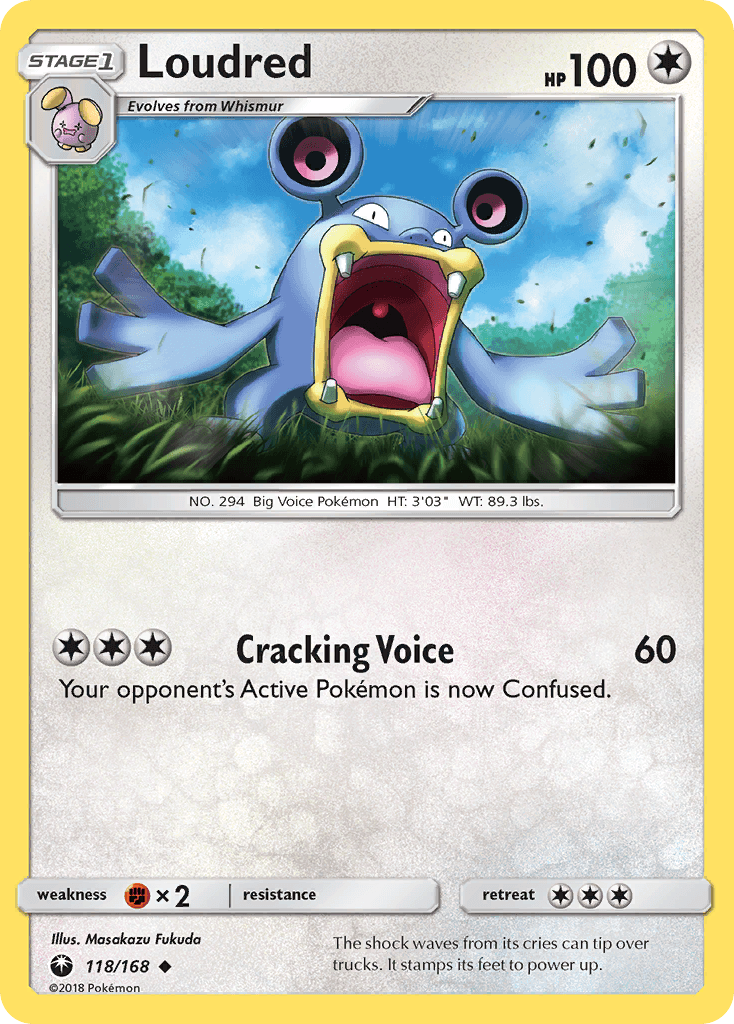 Loudred, kortbilde fra pokemontcg.io