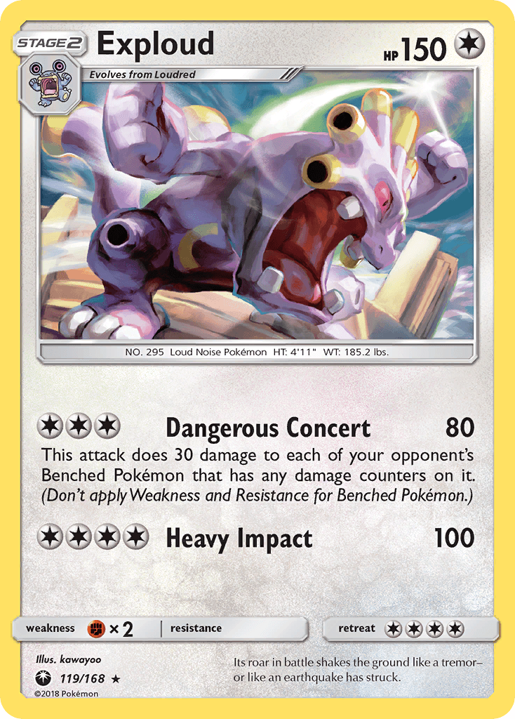 Exploud, kortbilde fra pokemontcg.io