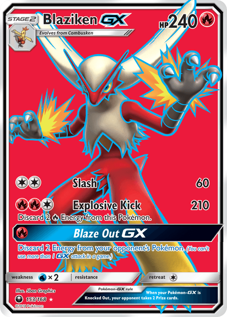 Blaziken-GX, kortbilde fra pokemontcg.io