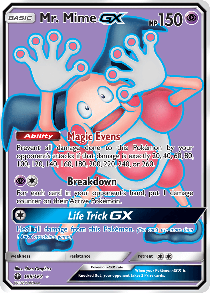 Mr. Mime-GX, kortbilde fra pokemontcg.io