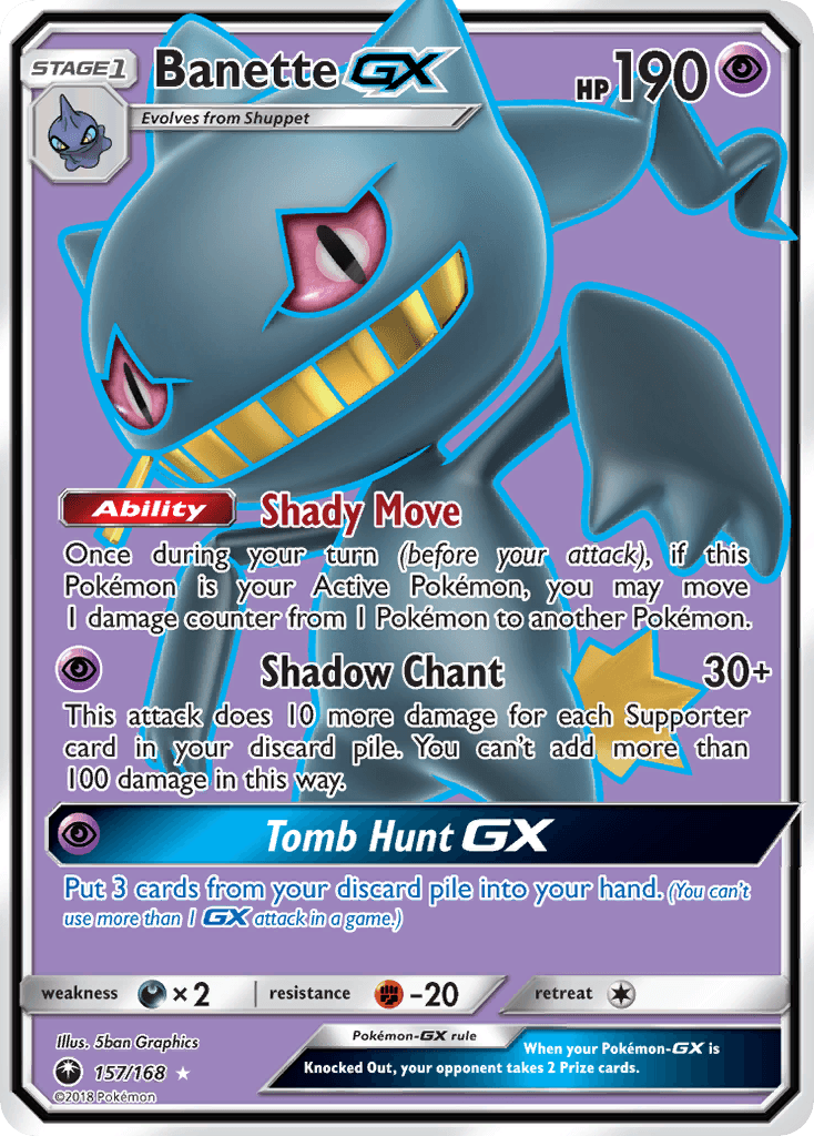 Banette-GX, kortbilde fra pokemontcg.io