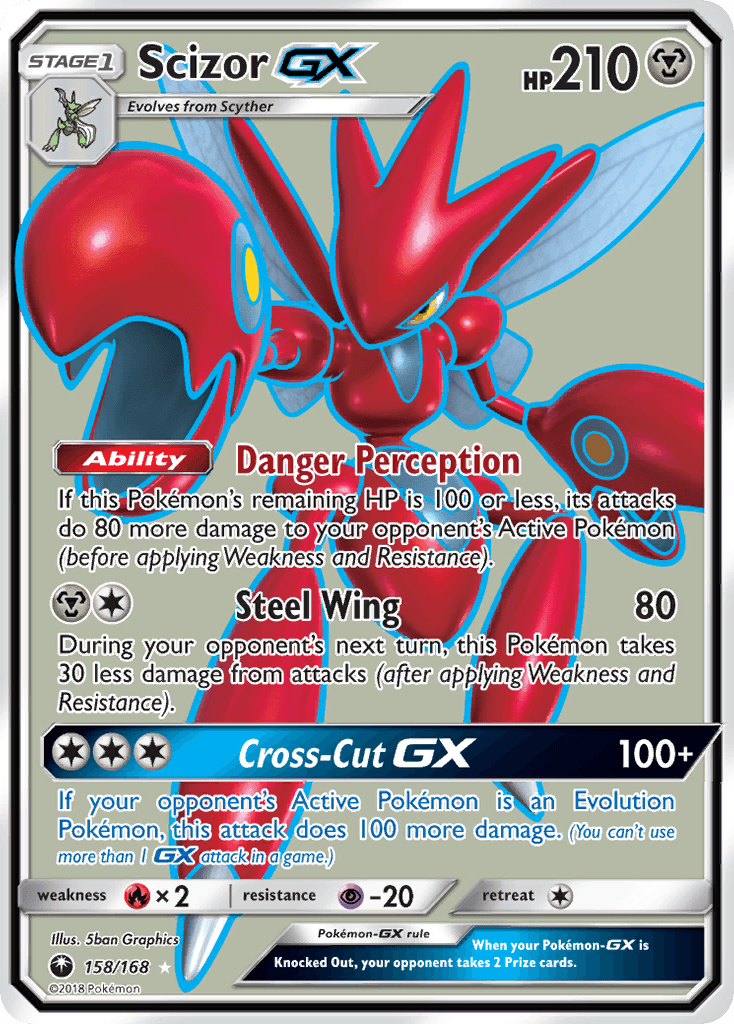 Scizor-GX, kortbilde fra pokemontcg.io