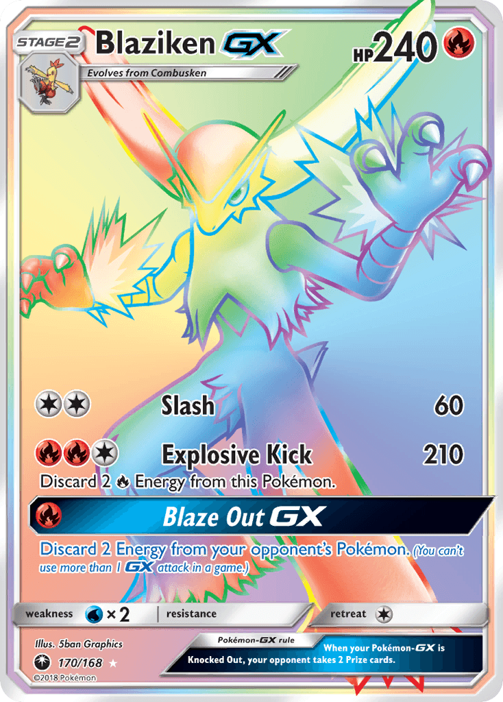 Blaziken-GX, kortbilde fra pokemontcg.io