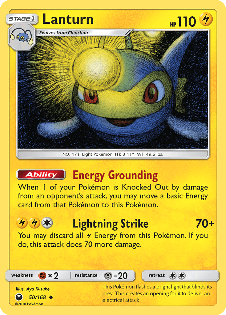 Lanturn, kortbilde fra pokemontcg.io