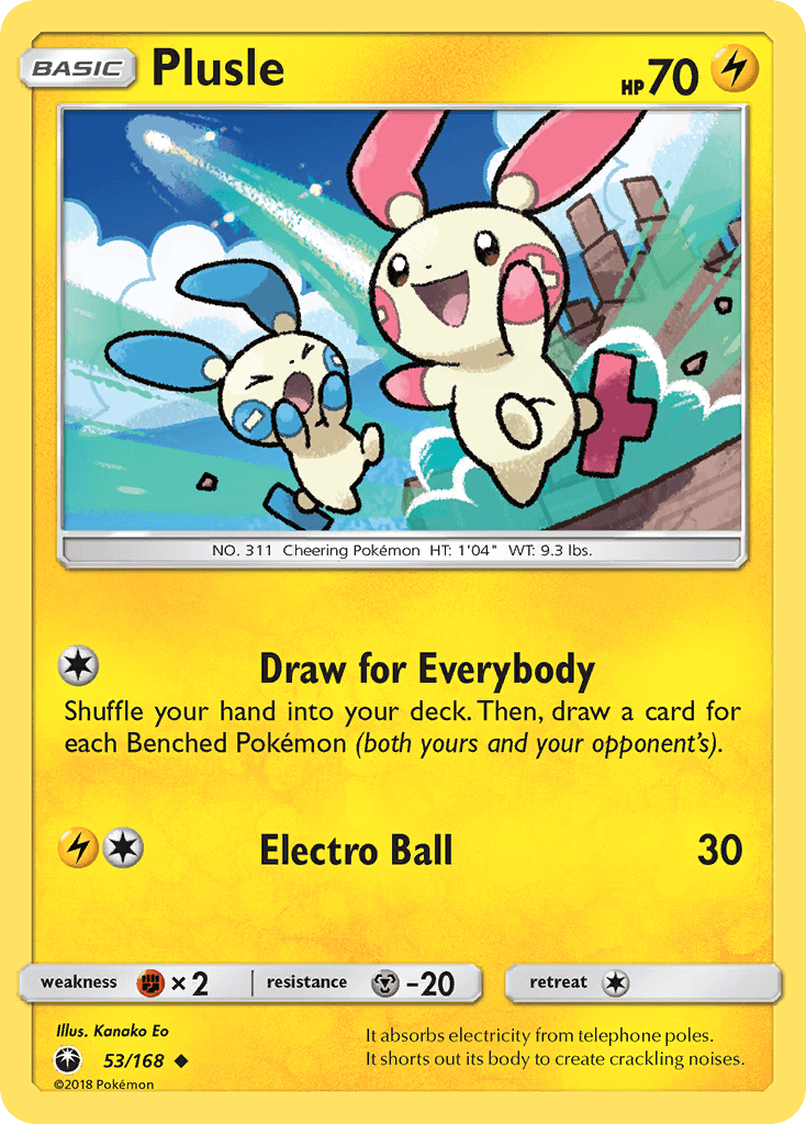 Plusle, kortbilde fra pokemontcg.io