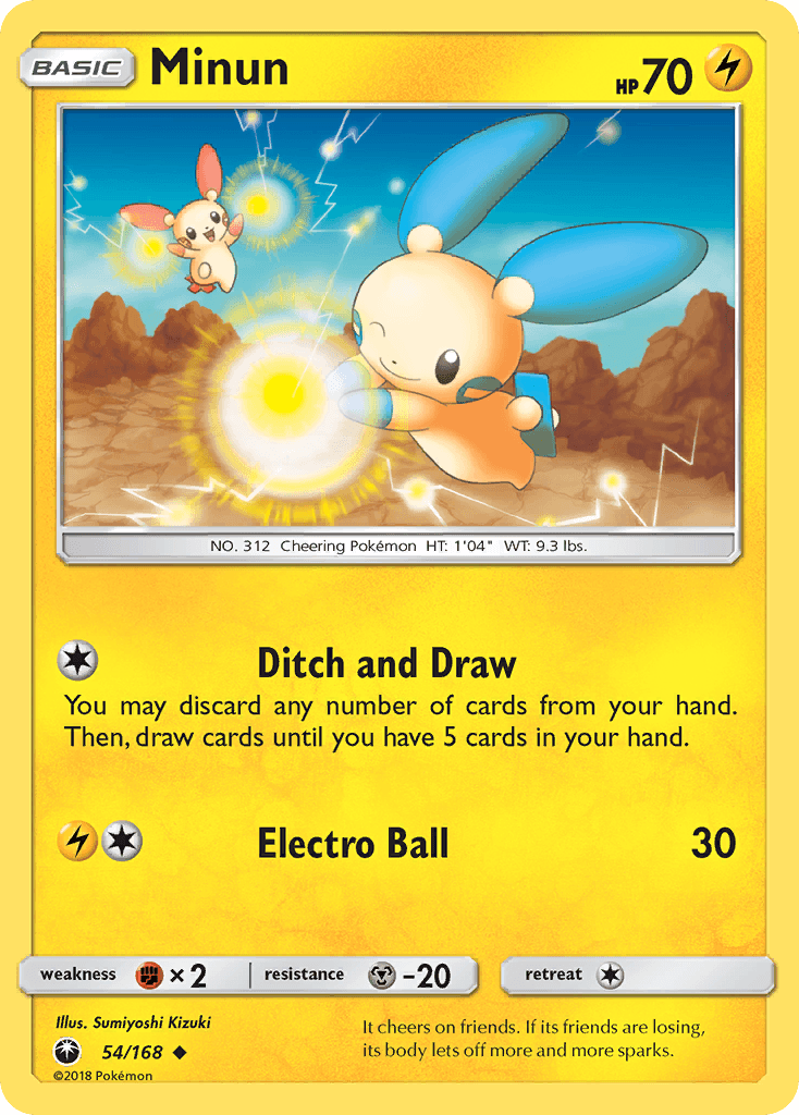 Minun, kortbilde fra pokemontcg.io