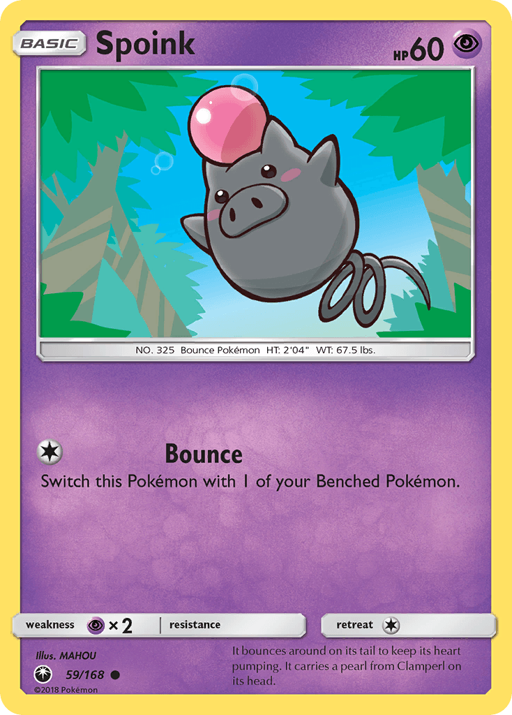 Spoink, kortbilde fra pokemontcg.io
