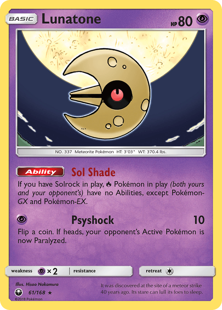 Lunatone, kortbilde fra pokemontcg.io