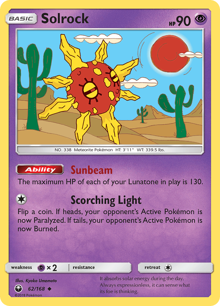 Solrock, kortbilde fra pokemontcg.io