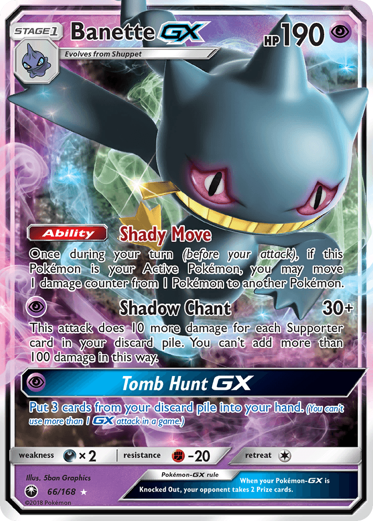 Banette-GX, kortbilde fra pokemontcg.io