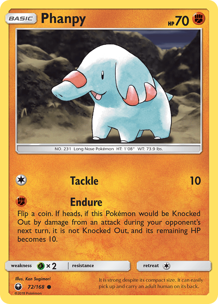 Phanpy, kortbilde fra pokemontcg.io
