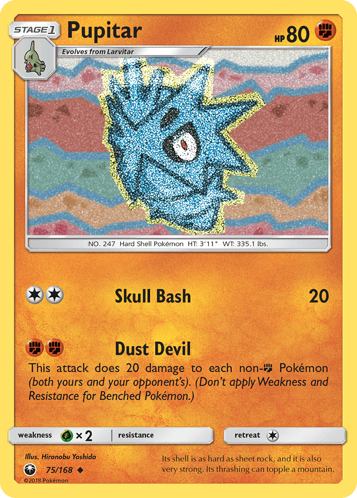 Pupitar, kortbilde fra pokemontcg.io